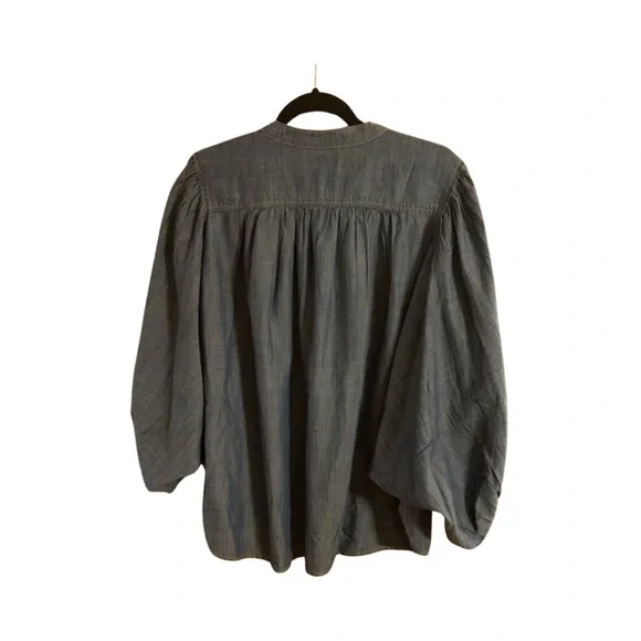 Anthropologie Blue Blouse - Picture 9 of 9